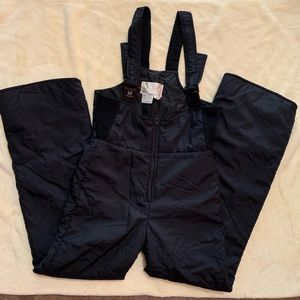 Women’s Insulated Ski Bib Pants Elkhorn Size 10 (US) 38 (EU) Black